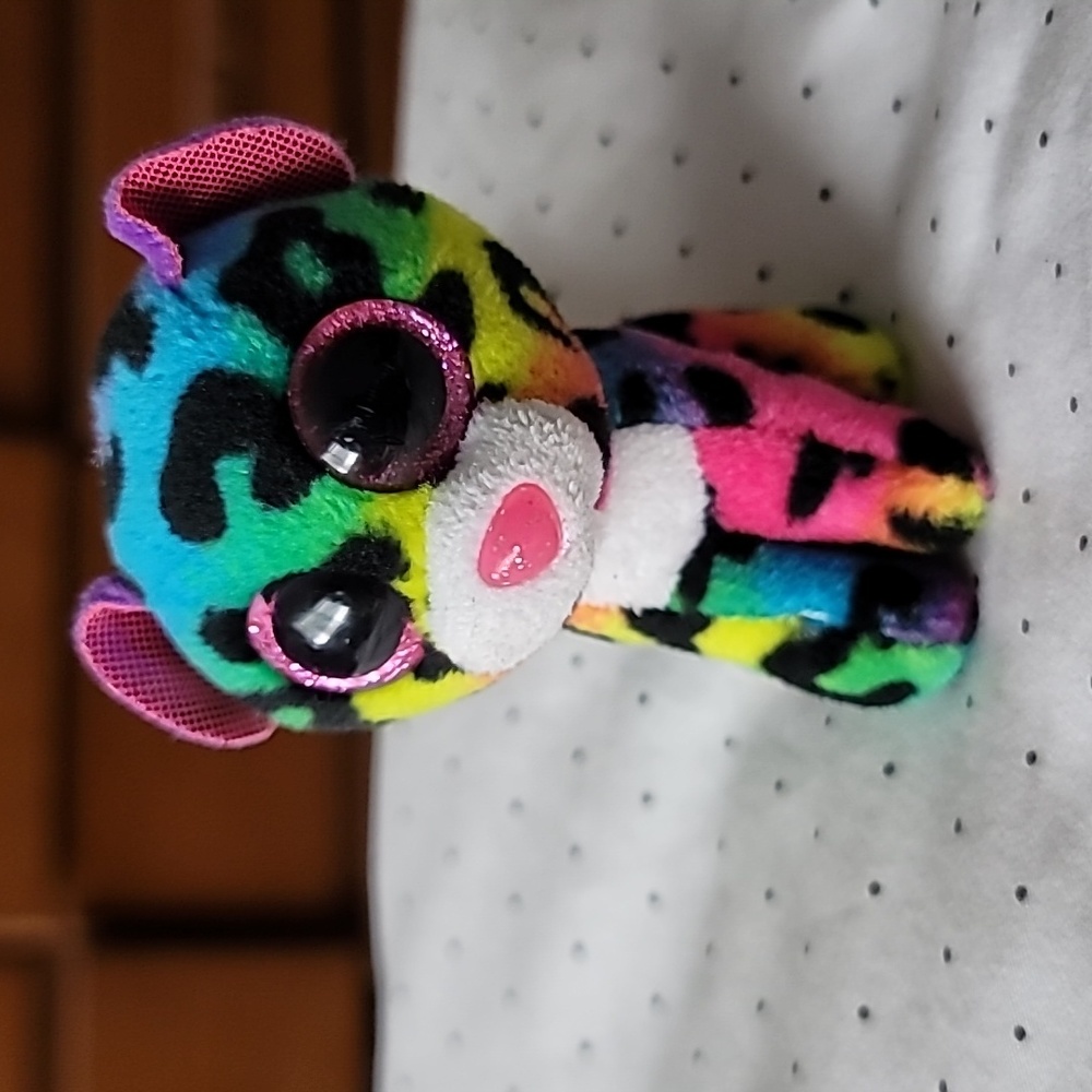 McDonalds Ty Teenie Beanie Boos Dotty the Cheeta Mini Plush